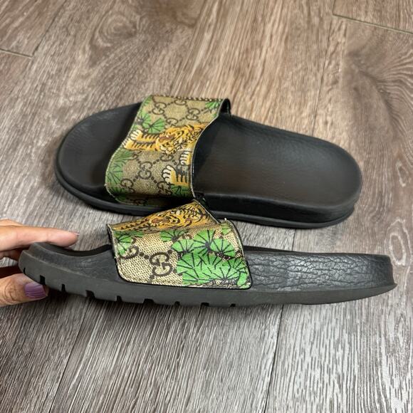 Gucci Slides Flip Flops Bengal Tiger Mens Size 6 main image 12